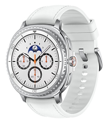 Samsung Galaxy Watch 8 Classic 46mm LTE White - Orologio Smart Premium con Ghiera Girevole, Funzioni per Salute e Sport, Design Elegante in Acciaio Inossidabile