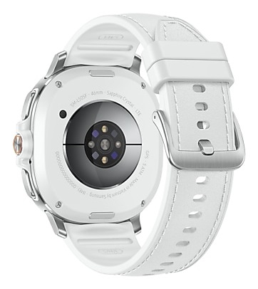 Samsung Galaxy Watch 8 Classic 46mm LTE White - Orologio Smart Premium con Ghiera Girevole, Funzioni per Salute e Sport, Design Elegante in Acciaio Inossidabile