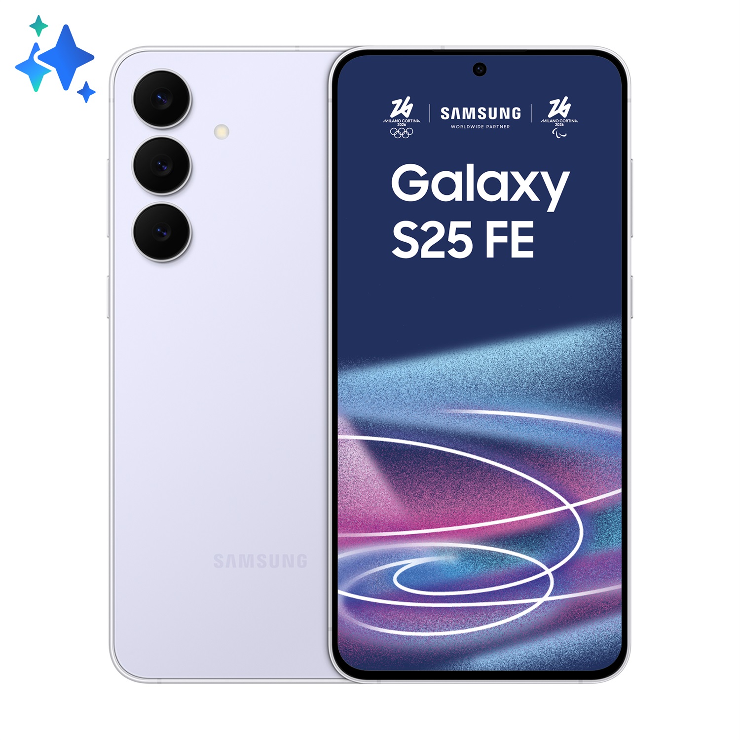 Samsung Galaxy S25 FE, Smartphone 5G, Display Dynamic AMOLED 2X 6.7'', Fotocamera 50MP, 8GB RAM, 256GB, Batteria 4.900 mAh, Icy Blue