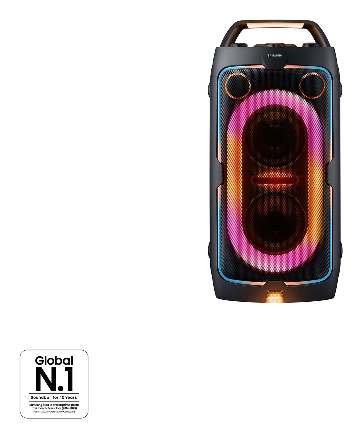 Samsung Sound Tower MX-ST40F - Cassa Bluetooth Portatile 160W Wireless IPX4 Nero