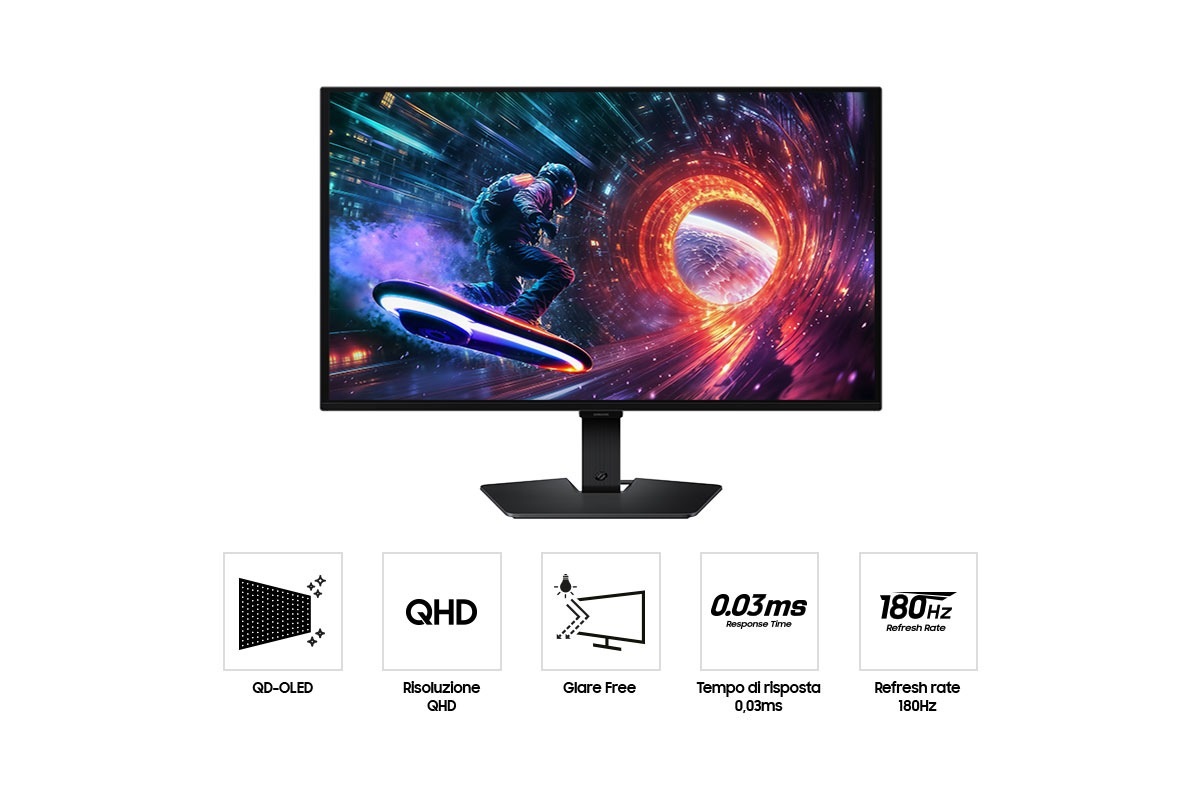 Samsung Monitor Gaming Odyssey OLED G5 - 27'' QHD Flat, Modello G50SF