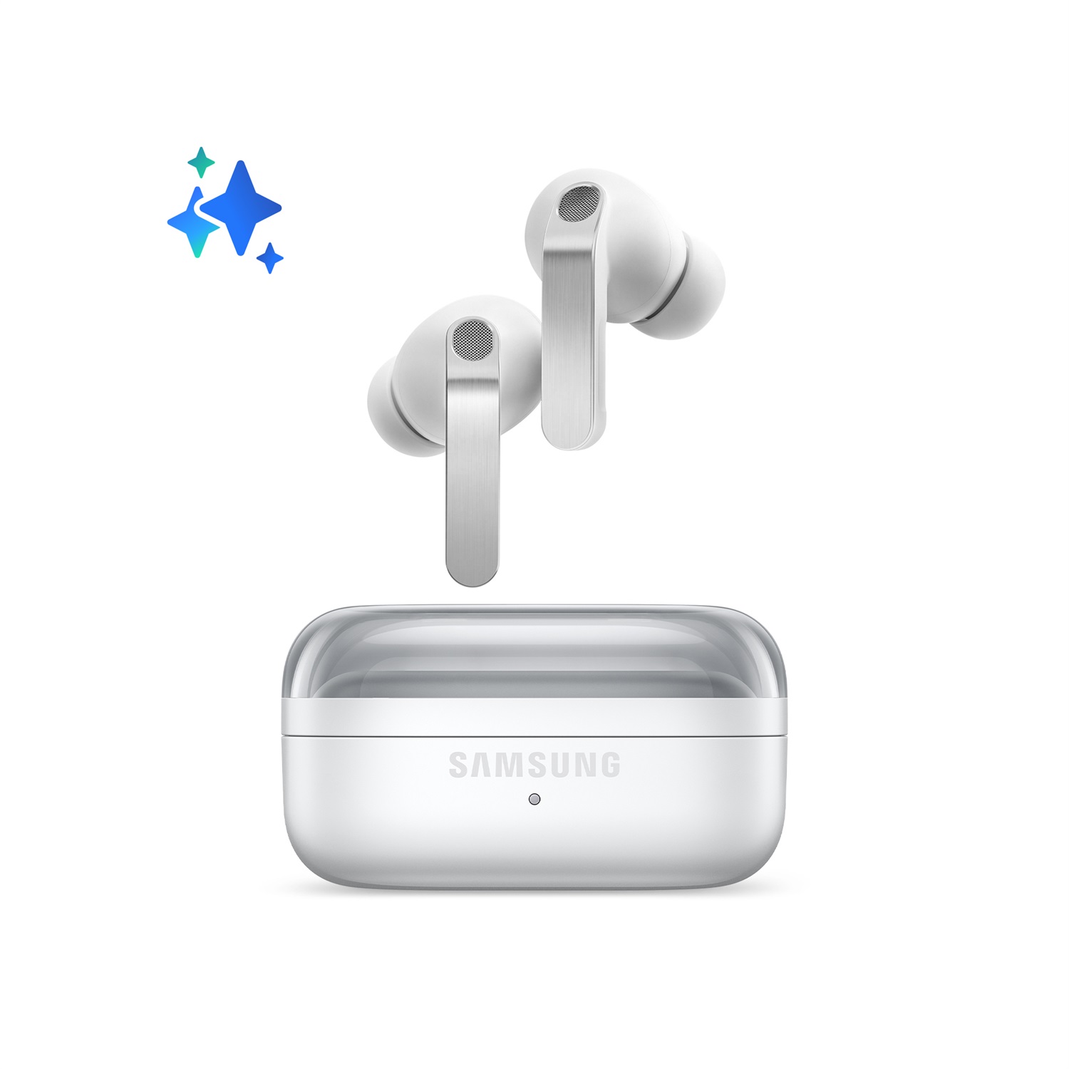 Samsung Galaxy Buds4 Pro White - Auricolari Wireless con Audio 360°, ANC Migliorata e Controllo Adattivo Rumore