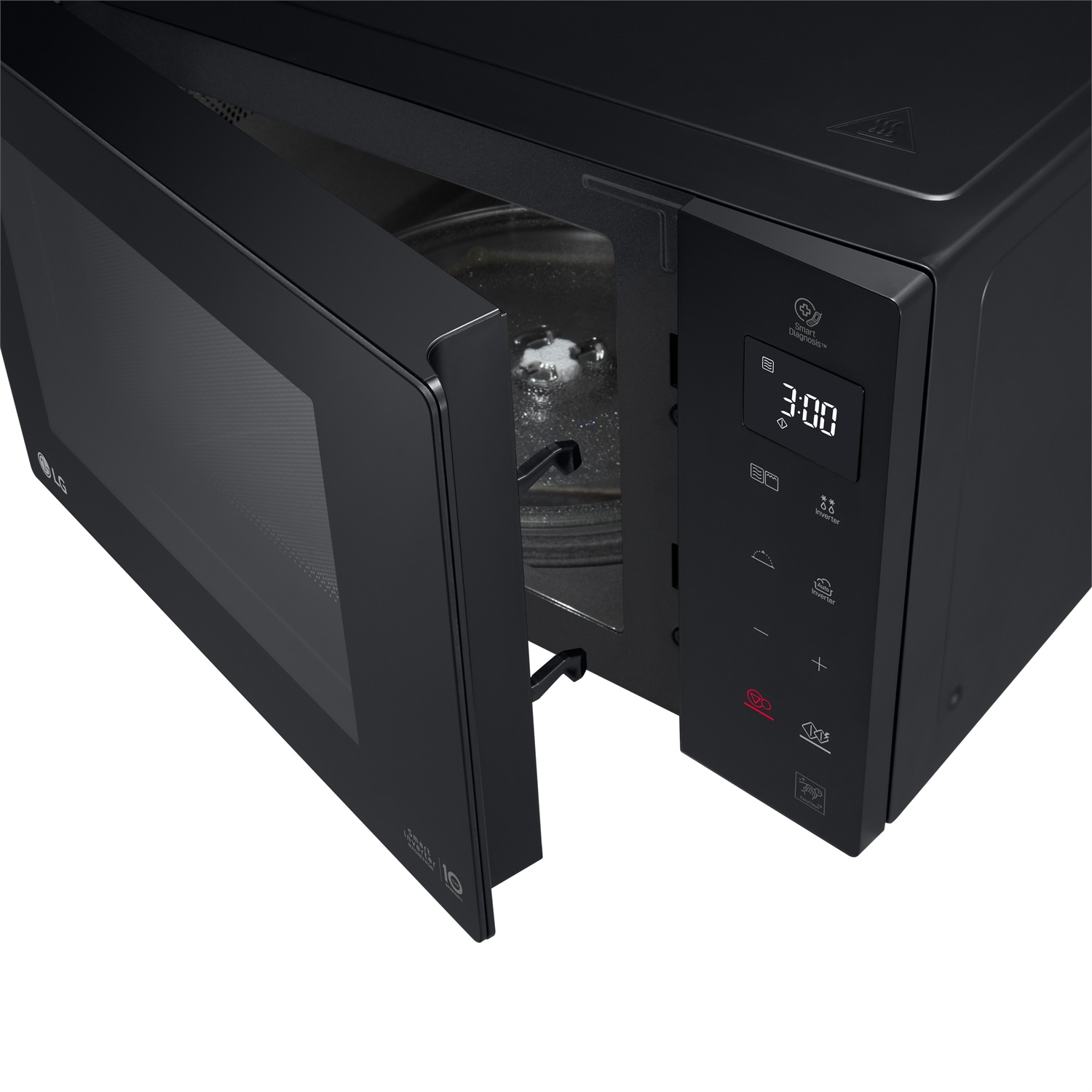 LG MH6535GIB Forno Microonde Combinato con Grill Smart Inverter, 25L, 1150W, Nero Fumè