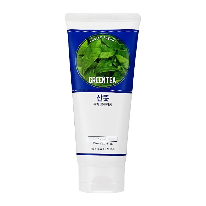 Holika Holika Daily Fresh Green Tea Cleansing Foam - Schiuma Detergente per il Viso 150 ml con Estratto di Tè Verde