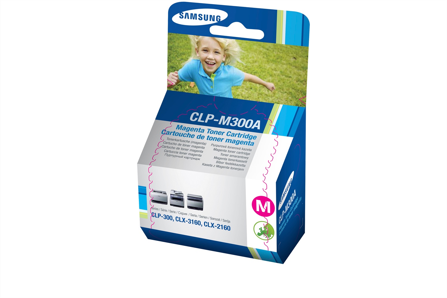 Samsung CLP-M300A Toner Originale Magenta - 1.000 Pagine per Stampanti e Multifunzione Laser