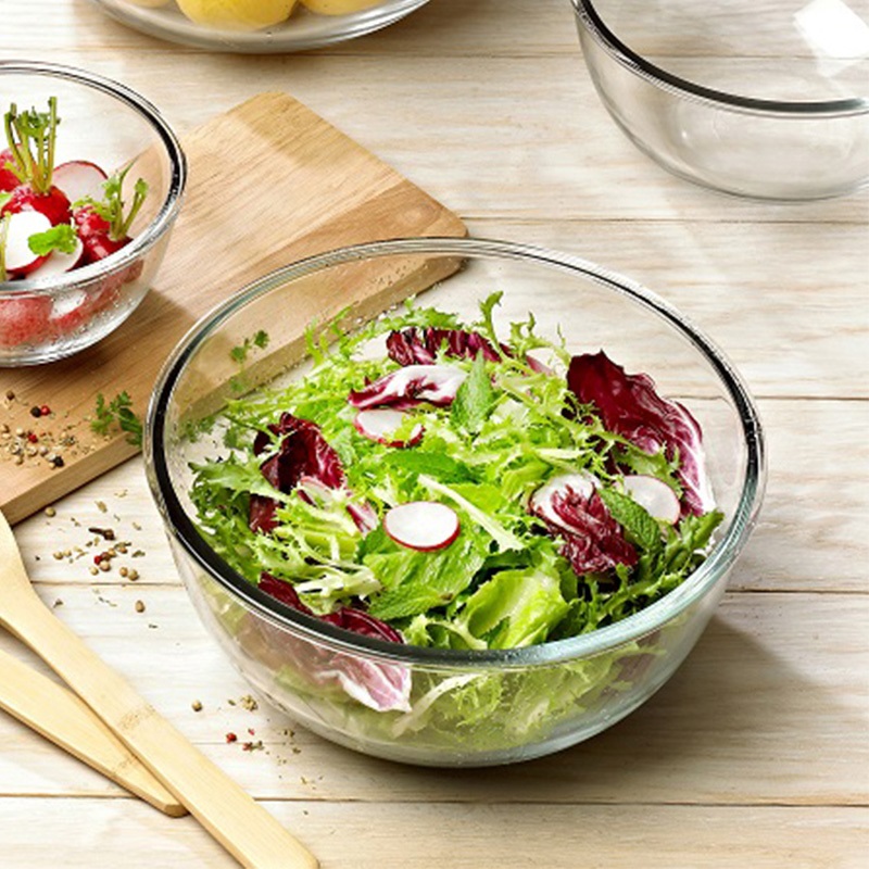 Glasslock Ciotola in Vetro Temperato da 2L con Coperchio Ermetico BPA-Free