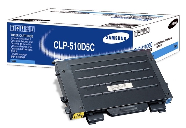 Samsung CLP-510D5C Toner Originale Ciano - 5.000 Pagine per CLP 510/CLP 510 N/CLP 515/CLP 515 N