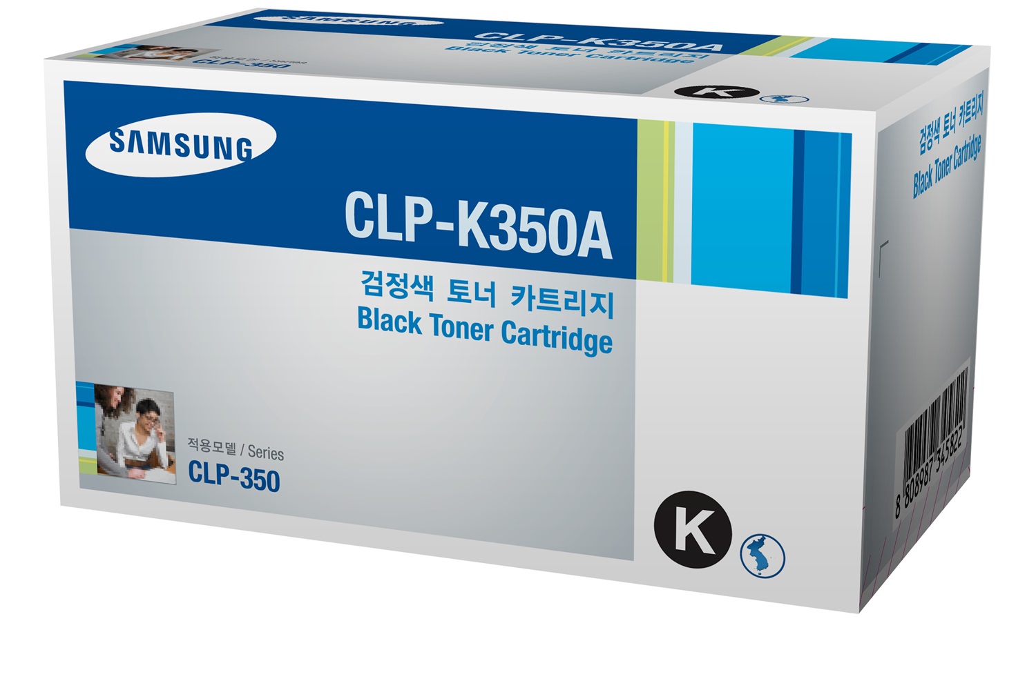 Samsung CLP-K350A Cartuccia Toner Originale Nero - 4000 Pagine per CLP-350N