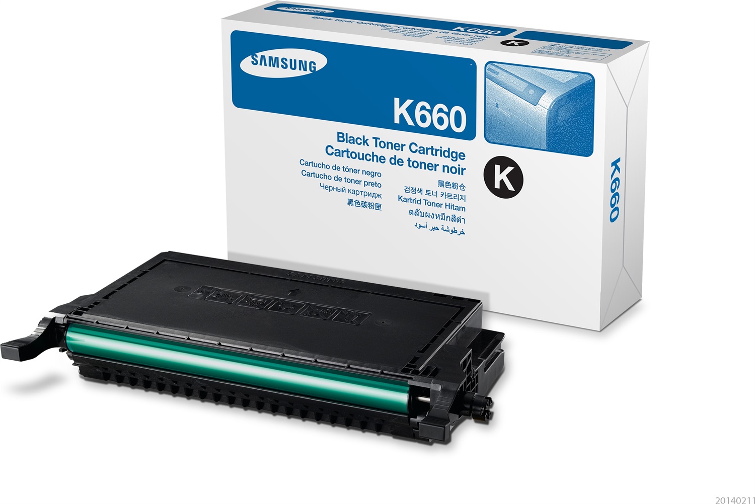 Samsung Toner Nero CLP-K660A/ELS - 2500 Pagine per Stampanti Laser Compatibili