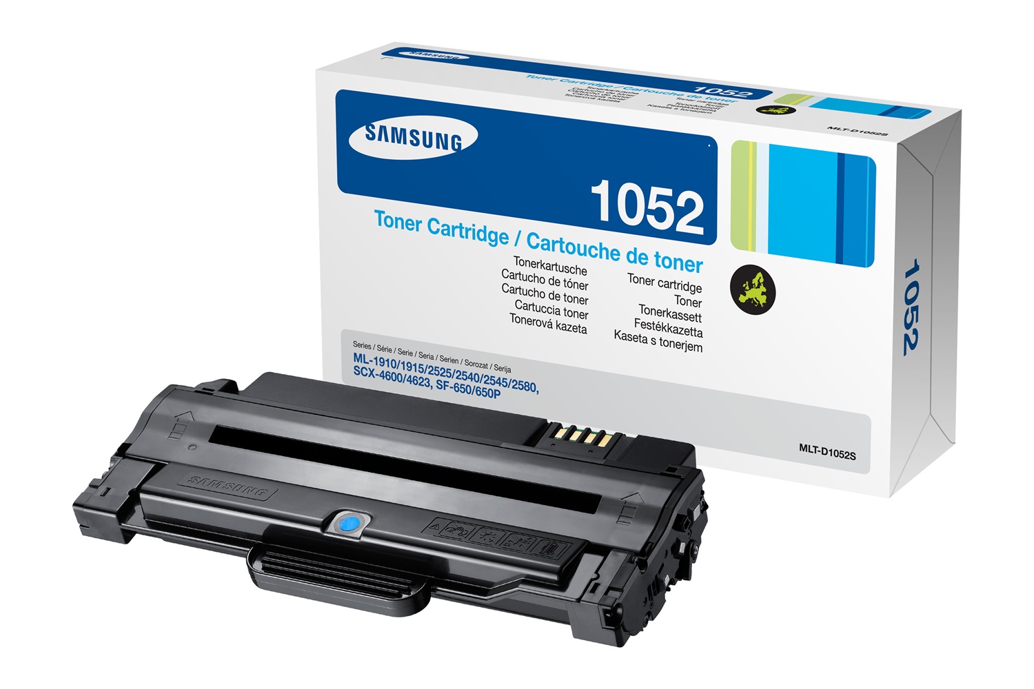 Samsung MLT-D1052S Cartuccia Toner Originale Nero - Fino a 1500 Pagine, Compatibile con ML-1910, ML-1915, ML-2525, ML-2580N, SCX-4600 e altri