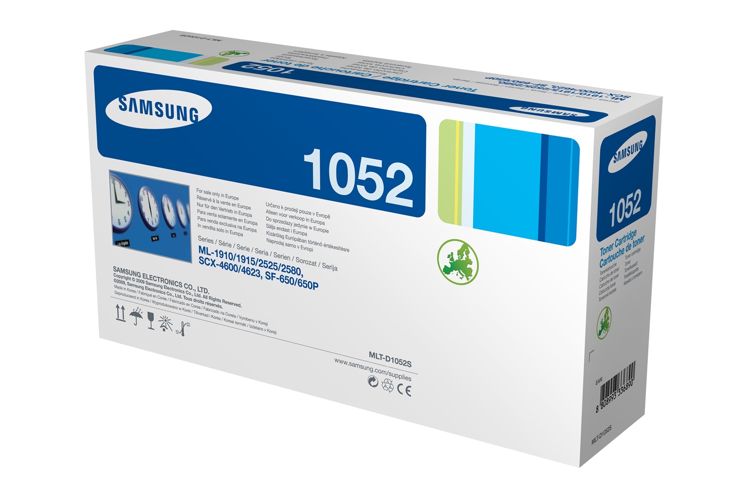 Samsung MLT-D1052S Cartuccia Toner Originale Nero - Fino a 1500 Pagine, Compatibile con ML-1910, ML-1915, ML-2525, ML-2580N, SCX-4600 e altri