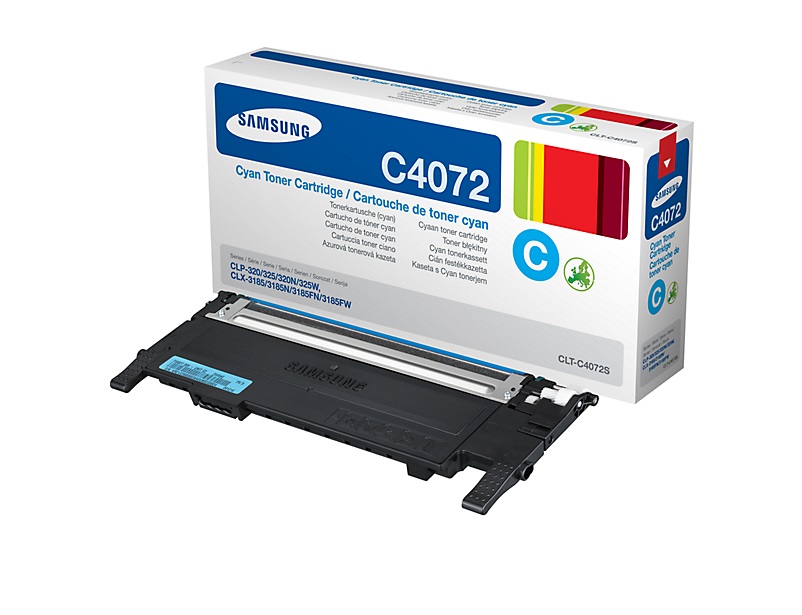 Samsung CLT-K4072S/ELS Cartuccia Toner Originale Nero - Capacità 1500 Pagine per Stampanti Laser CLP-320, CLP-320N, CLP-325, CLP-325W, CLX-3185, CLX-3185FN, CLX-3185FW
