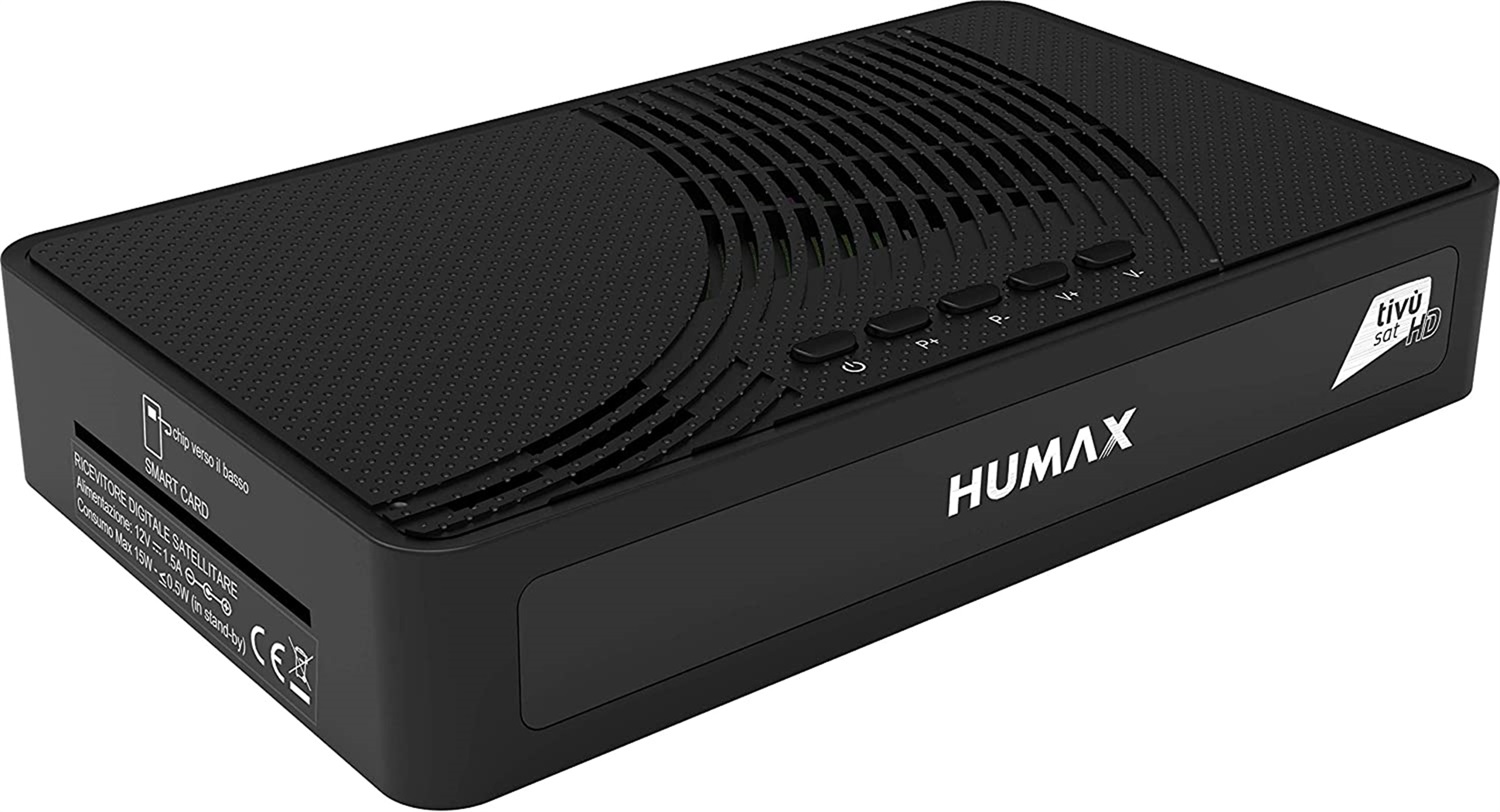 Humax 5001735 Set-Top Box TV Cavo Full HD Nero con Scheda Tivùsat e Funzione di Registrazione