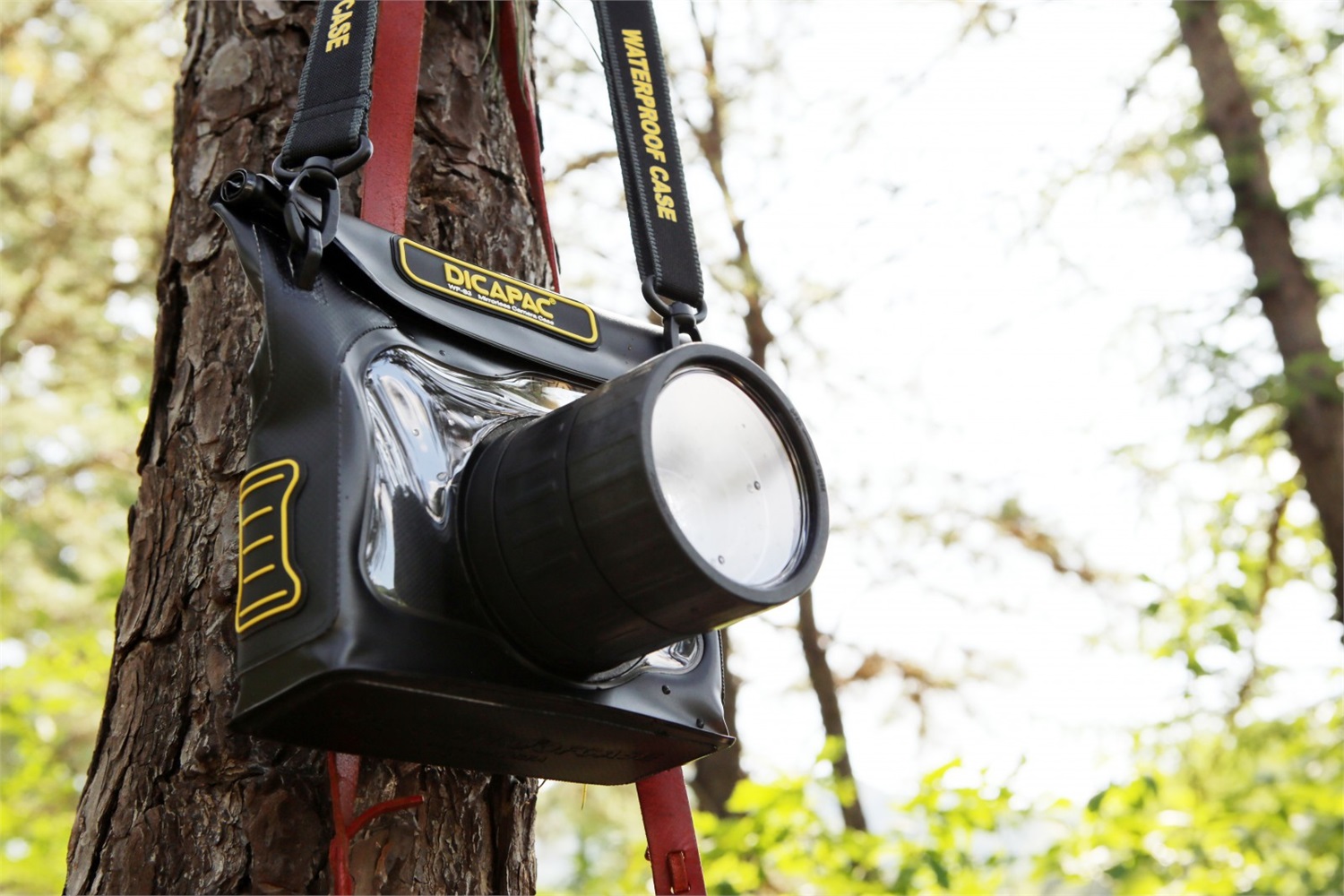 DiCAPac WP-S3 - Custodia subacquea impermeabile fino a 5 metri per fotocamere compatte e piccole DSLR, dimensioni 195mm x 170mm