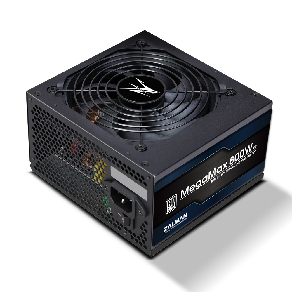 Zalman MegaMax ZM800-TXII Alimentatore 800W ATX 80 PLUS Nero - Alta Efficienza e Cavi Piatto