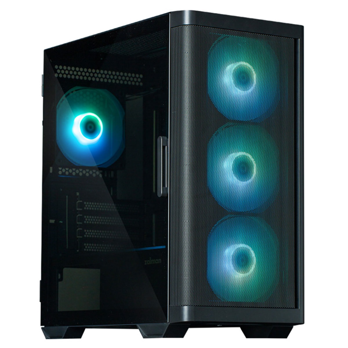 Zalman M4 Black Mini Tower PC con RGB e Vetro Temperato - Nero