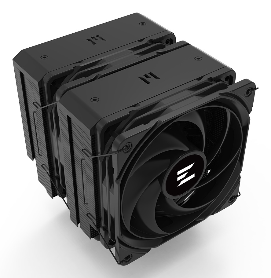 Zalman CNPS14X Duo - Dissipatore ad Aria 120mm Nero con Alta Velocità di Rotazione e Design Moderno