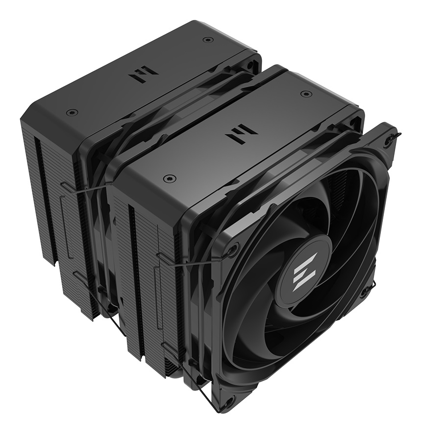 Zalman CNPS14X Duo - Dissipatore ad Aria 120mm Nero con Alta Velocità di Rotazione e Design Moderno