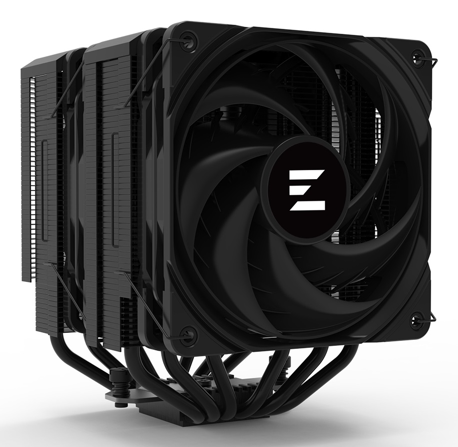 Zalman CNPS14X Duo - Dissipatore ad Aria 120mm Nero con Alta Velocità di Rotazione e Design Moderno