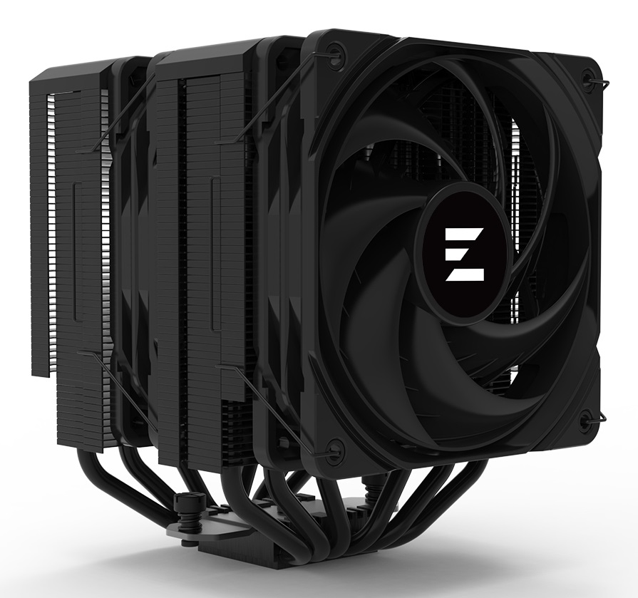 Zalman CNPS14X Duo - Dissipatore ad Aria 120mm Nero con Alta Velocità di Rotazione e Design Moderno