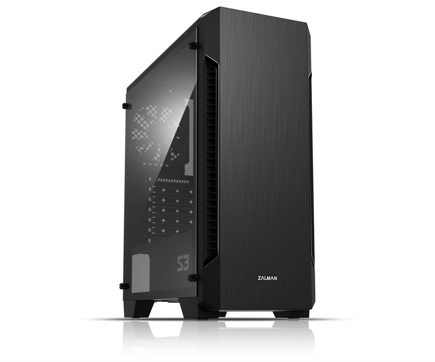 Zalman S3 Midi Tower Case Nero - Compatibile con ATX, Micro ATX, Mini-ITX, Ventole da 120 mm