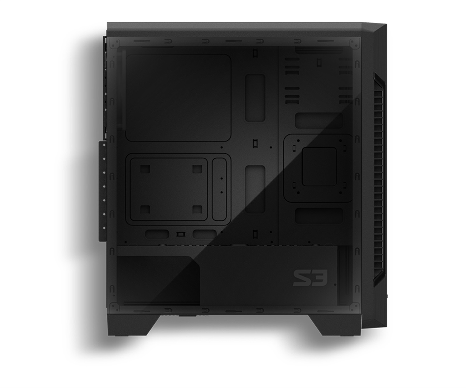 Zalman S3 Midi Tower Case Nero - Compatibile con ATX, Micro ATX, Mini-ITX, Ventole da 120 mm