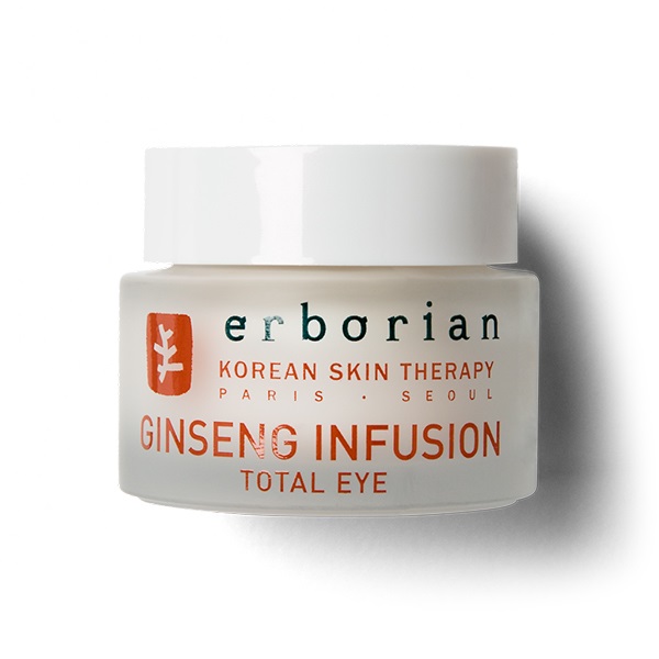ERBORIAN Ginseng Infusion Total Eye - Crema antirughe contorno occhi 15 ml con Ginseng e Centella Asiatica