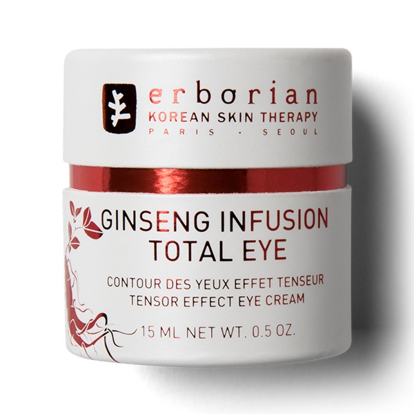 ERBORIAN Ginseng Infusion Total Eye - Crema antirughe contorno occhi 15 ml con Ginseng e Centella Asiatica