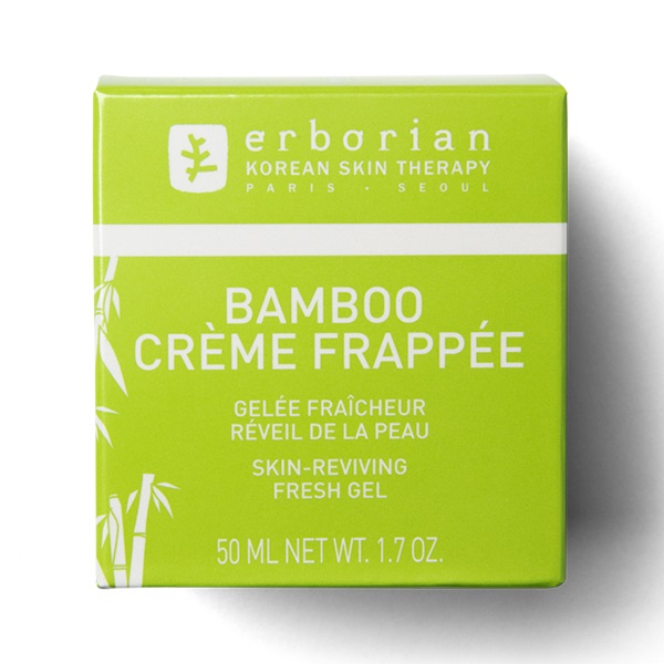 ERBORIAN Bamboo Cream Frappée 50ml - Gel Crema Rinfrescante Idratante e Tonificante per Viso