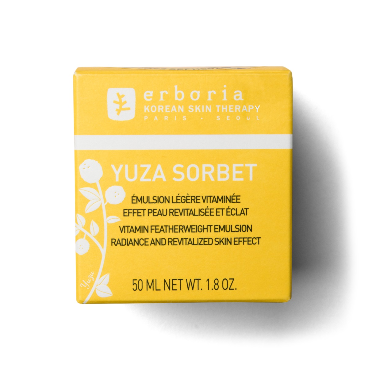Erborian Yuza Sorbet Day Cream 50ml - Crema Viso Giorno Idratante e Protettiva con Estratto di Yuzu