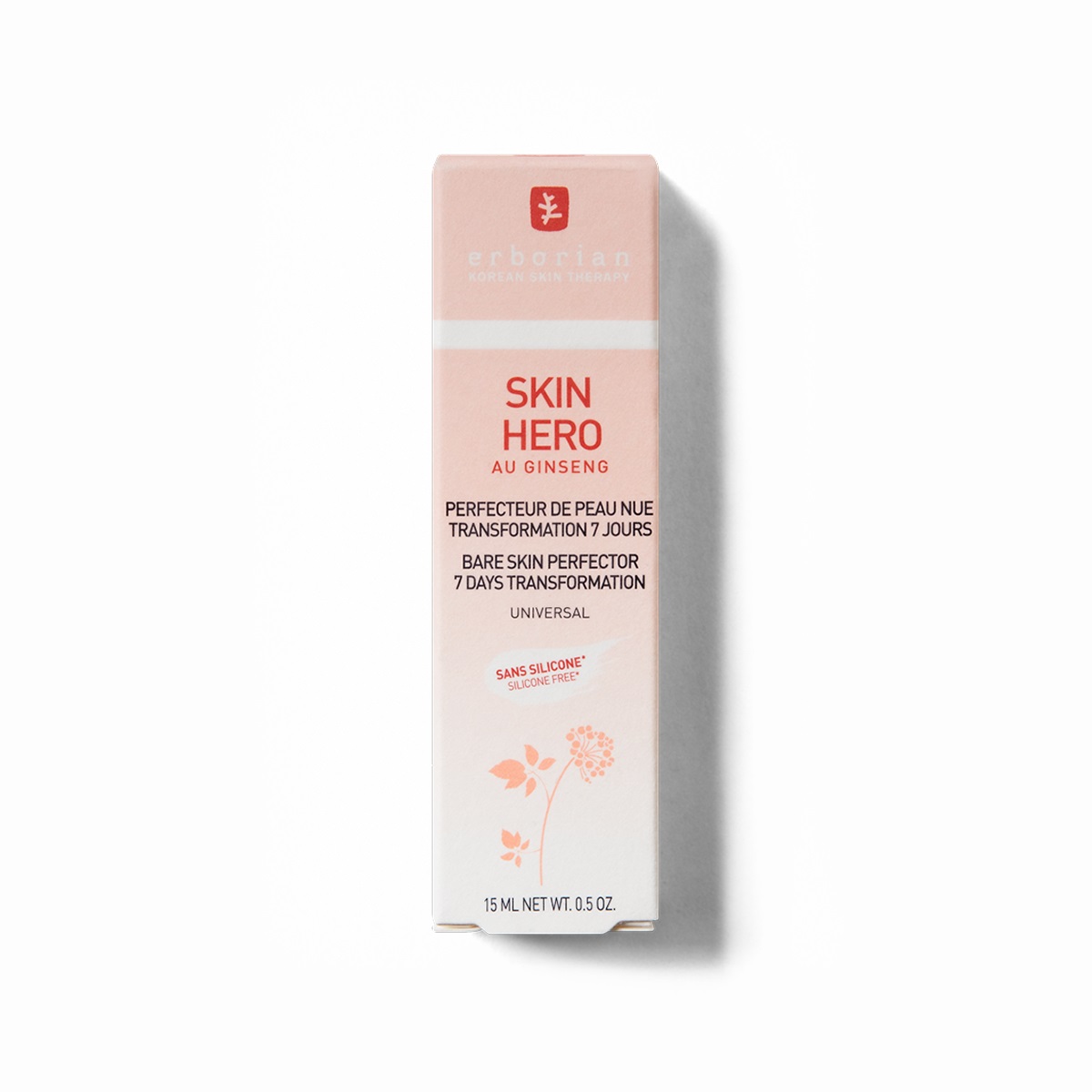 Erborian Skin Hero Bare Skin Perfector 15ml - Perfezionatore Non Colorato, Senza Silicone, Levigante e Illuminante