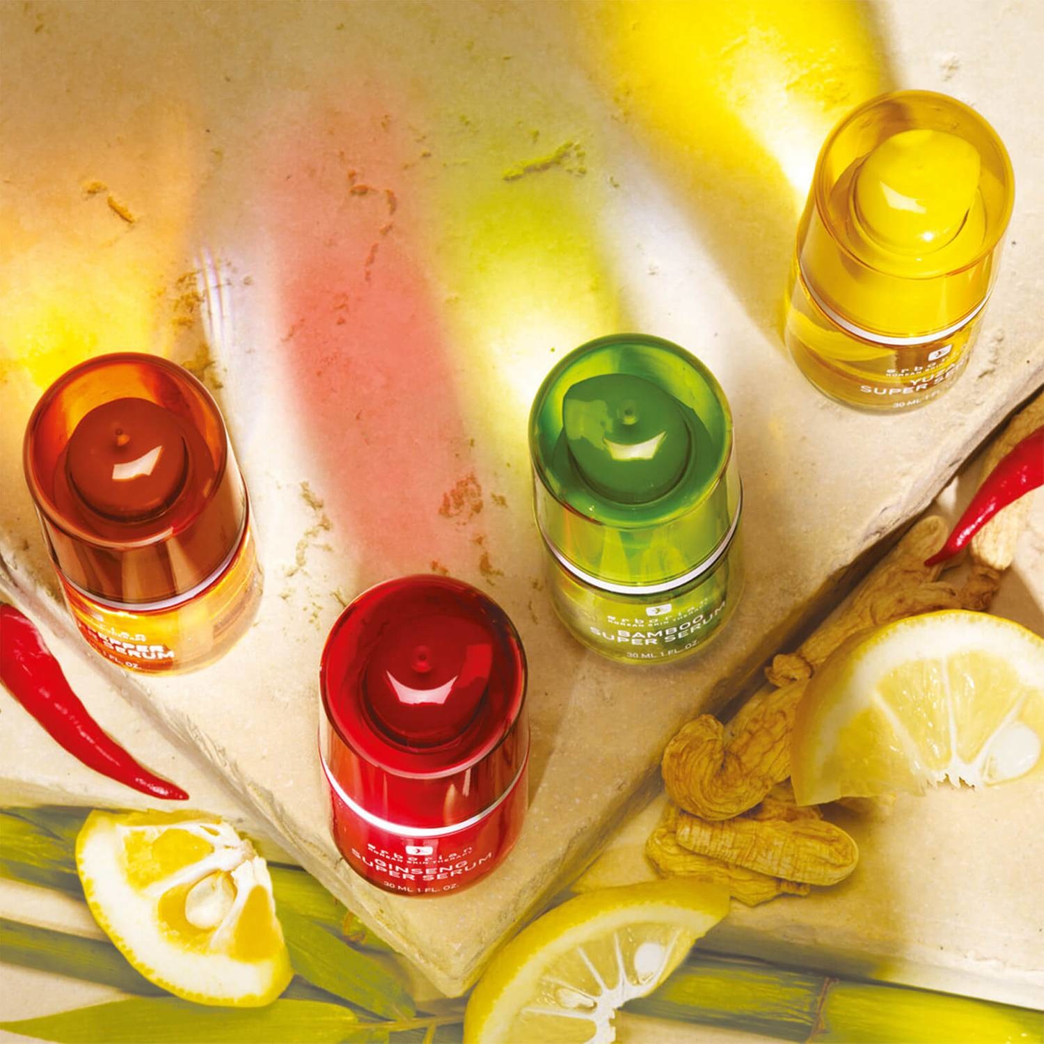 Erborian Bamboo Super Serum 30ml - Siero Viso Idratante con 80% Estratti di Bambù e Acido Ialuronico