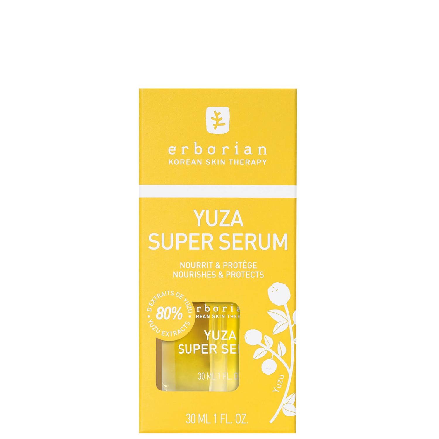 ERBORIAN Yuza Super Serum 30ml - Siero Viso Nutriente con Yuzu e Vitamina C
