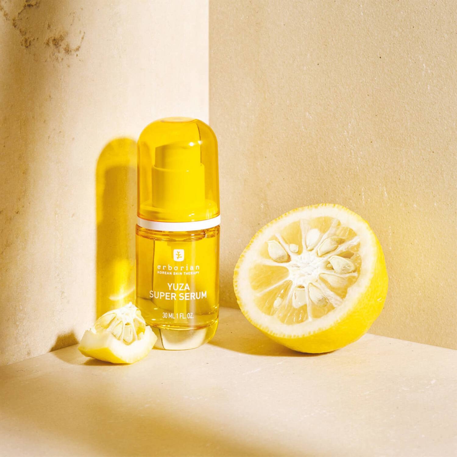 ERBORIAN Yuza Super Serum 30ml - Siero Viso Nutriente con Yuzu e Vitamina C