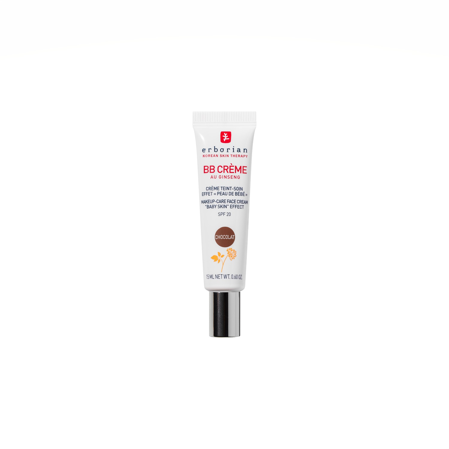 Erborian BB Crème Chocolat 15ml - Crema Colorata con SPF 20 per Pelle Levigata e Incarnato Uniforme