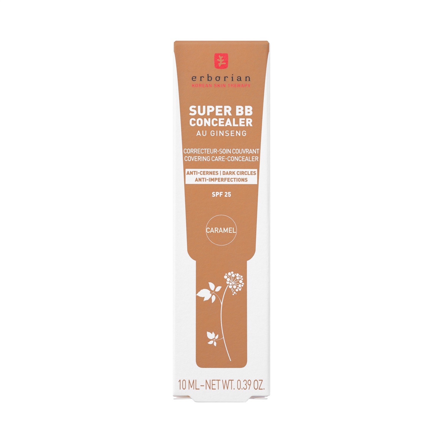 Erborian Super BB Concealer Caramel 10ml - Correttore Alta Coprenza con Niacinamide e SPF 25