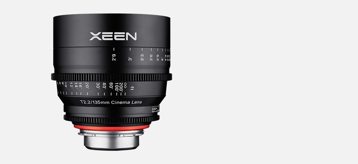 Samyang XEEN 135mm T2.2 PL Mount Nero - Obiettivo Cine Full Frame per Produzioni 4K