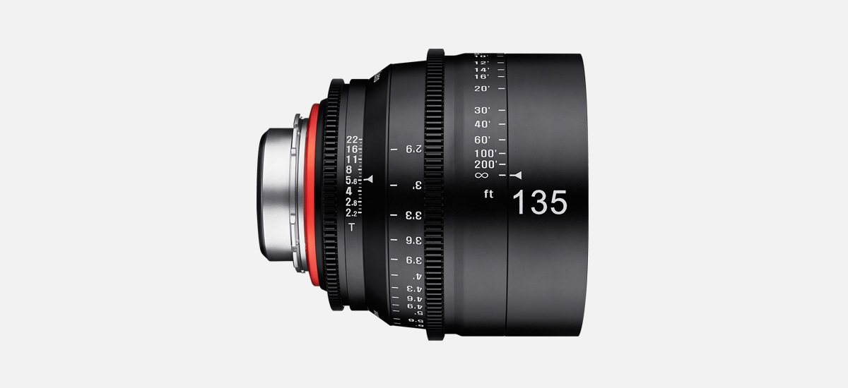 Samyang XEEN 135mm T2.2 PL Mount Nero - Obiettivo Cine Full Frame per Produzioni 4K