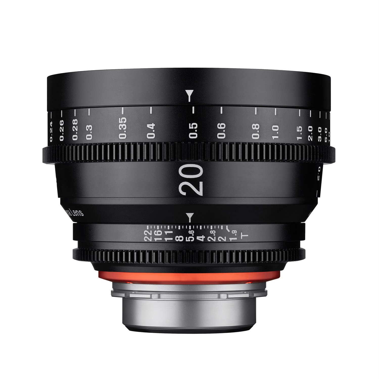 Samyang XEEN 20mm T1.9 Obiettivo cine PL Full Frame per video 4K