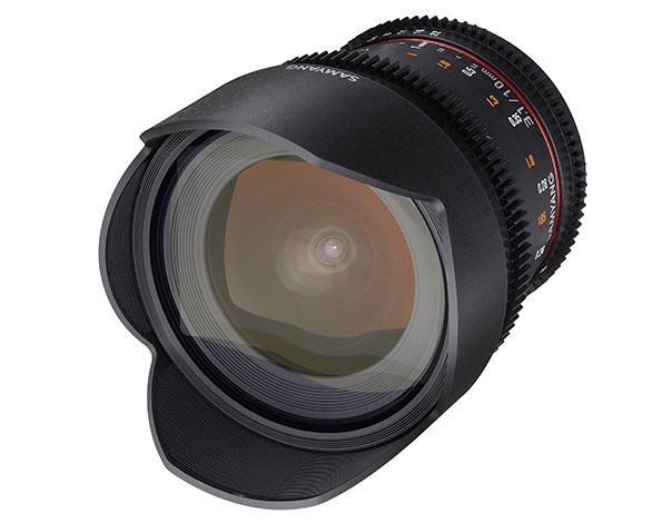 Samyang 10mm T3.1 VDSLR ED AS NCS CS - Obiettivo Cinematografico Supergrandangolare per APS-C con Ghiere Dentate
