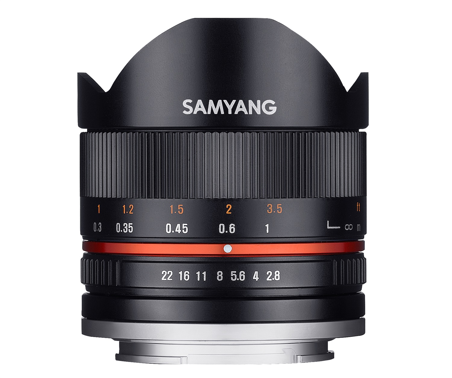 Samyang 8mm F2.8 UMC Fish-eye II Obiettivo per Fuji X - Apertura F2.8, Messa a Fuoco Manuale, Elevato Angolo di Ripresa