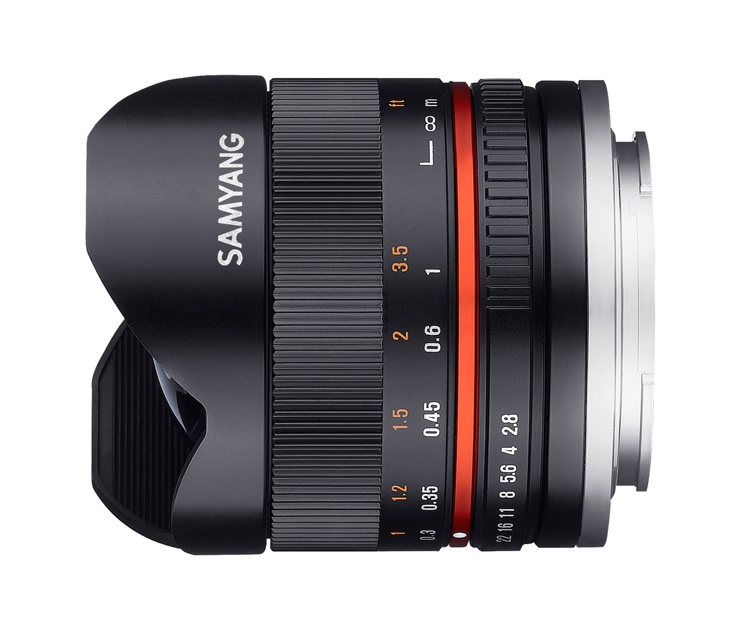 Samyang 8mm F2.8 UMC Fish-eye II Obiettivo per Fuji X - Apertura F2.8, Messa a Fuoco Manuale, Elevato Angolo di Ripresa