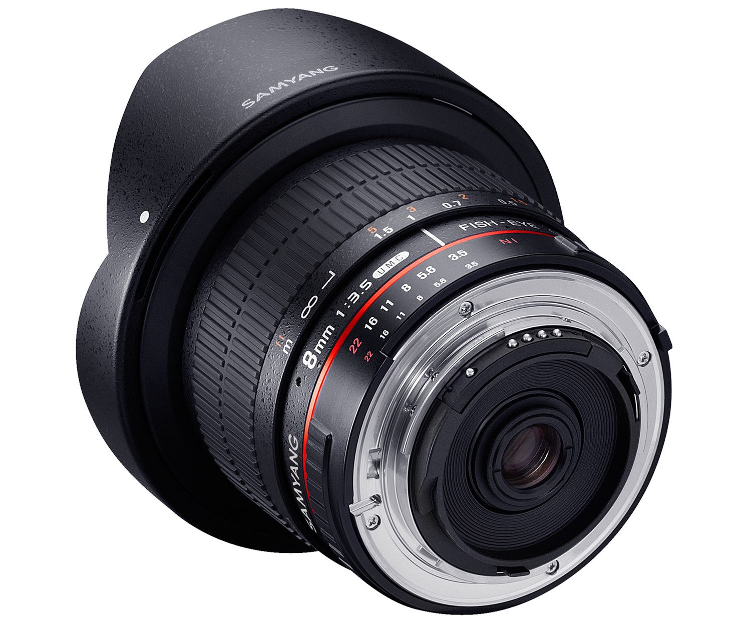 Samyang 8mm F/3.5 UMC Fish-Eye CS II Obiettivo per Sony-E, Nero - Messa a fuoco manuale, Angolo di campo 180°