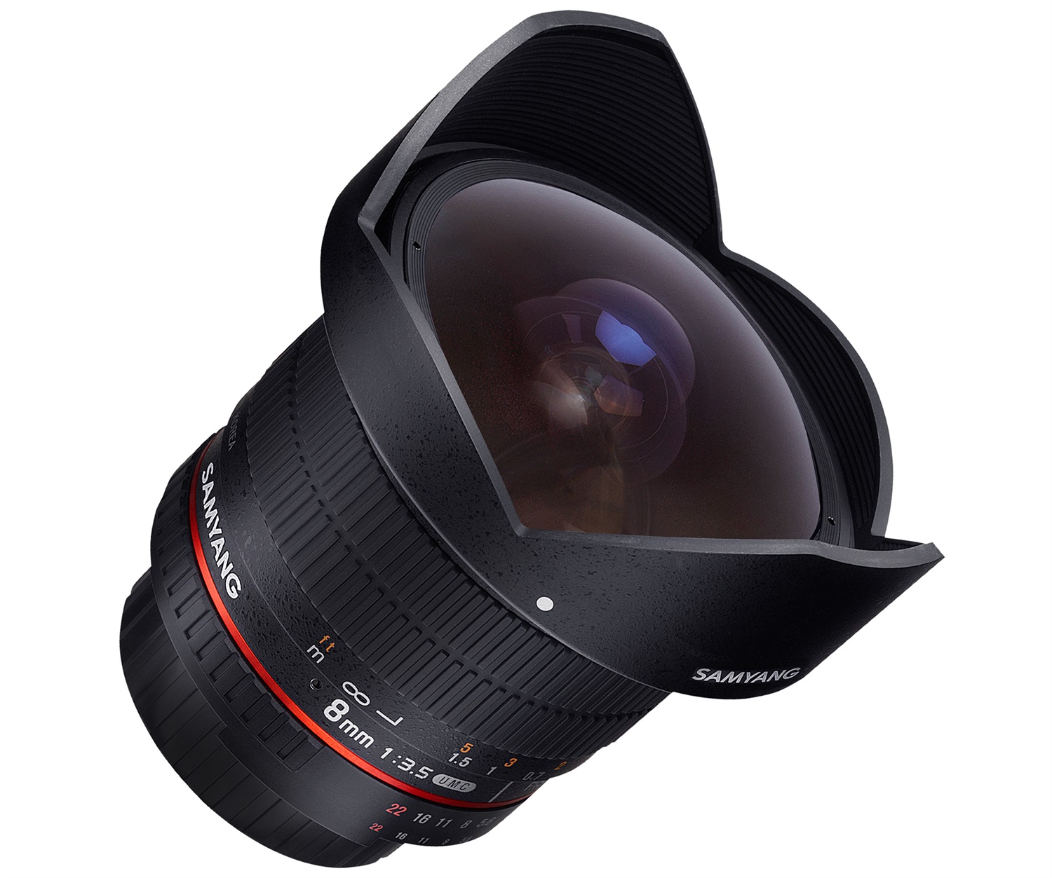 Samyang 8mm F/3.5 UMC Fish-Eye CS II Obiettivo per Sony-E, Nero - Messa a fuoco manuale, Angolo di campo 180°