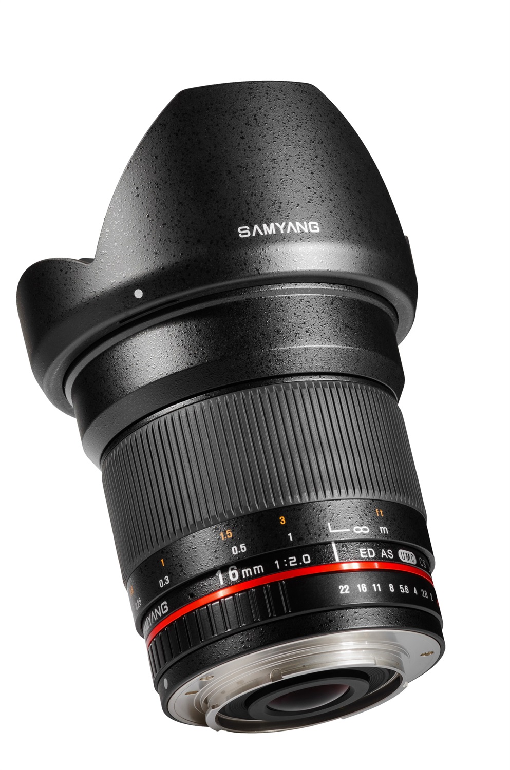 Samyang 16mm f/2.0 ED AS UMC CS Obiettivo Ultra Grandangolare per Canon M - Nero