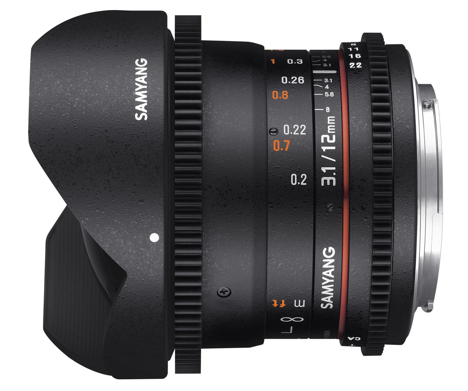 Samyang Obiettivo Fish-eye 12mm T3.1 VDSLR ED AS NCS per Canon e Fuji X - Alta qualità per appassionati e professionisti