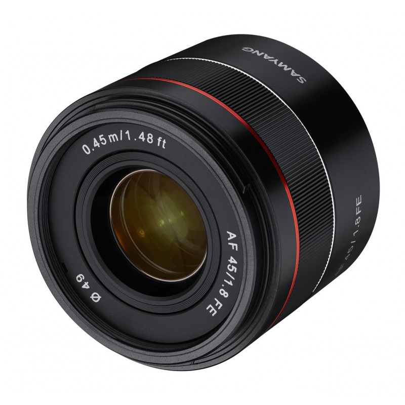 Samyang AF 45mm F1.8 FE - Obiettivo standard Full Frame per Sony E-Mount, messa a fuoco automatica, compatto e leggero