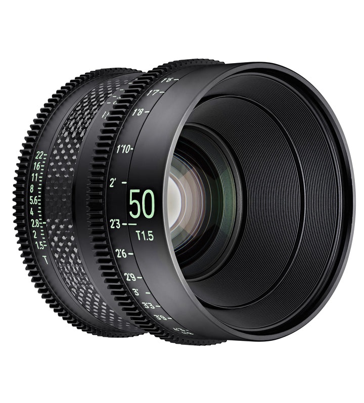 Samyang XEEN CF 50mm T1.5 PL - Obiettivo per cinema in fibra di carbonio, compatibile con telecamere full frame e mirrorless, colore nero