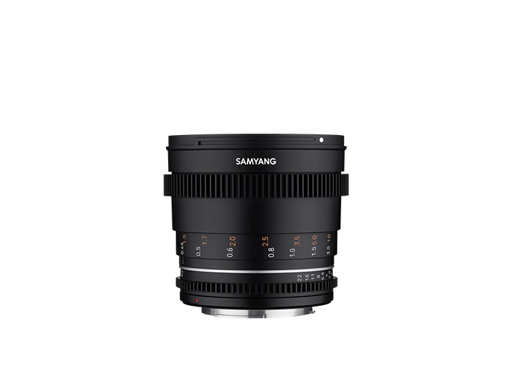 Samyang VDSLR 50mm T1.5 MK2 - Obiettivo per Cinema Micro Quattro Terzi, Distanza Focale Fissa, Follow Focus, Risoluzione 8K, Nero