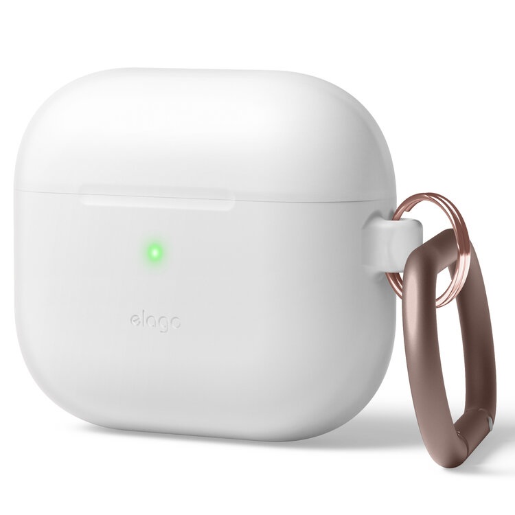 elago Custodia in Silicone Premium per AirPods 3 - Supporto Ricarica Wireless e Protezione Antiurto (Nightglow Blu)